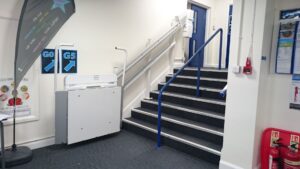 Existing stairlift at Winstanley College DSC 0589 004