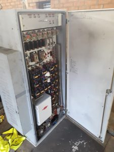 old lift control panel