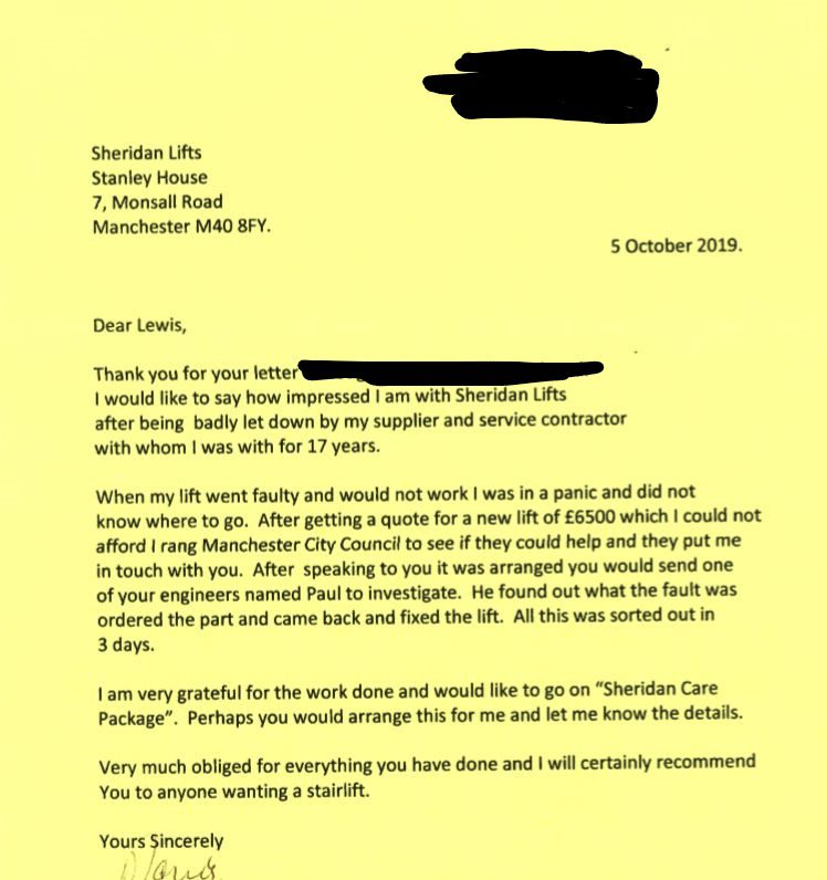 A letter from a very happy customer 3 A letter from a very happy customer