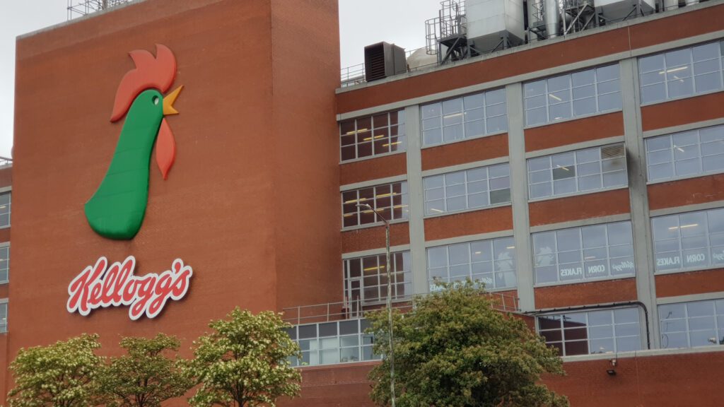 Trafford Manchester UK 05/27/2019 Kellogg's Factory Building.