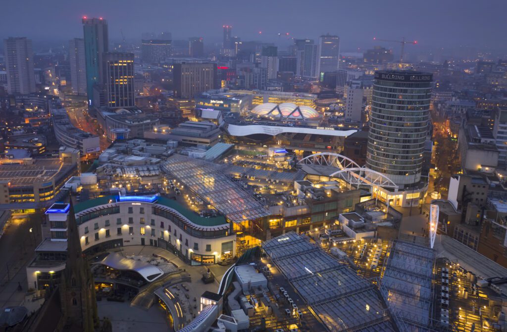 Birmingham UK - 2019: City Centre At Dawn