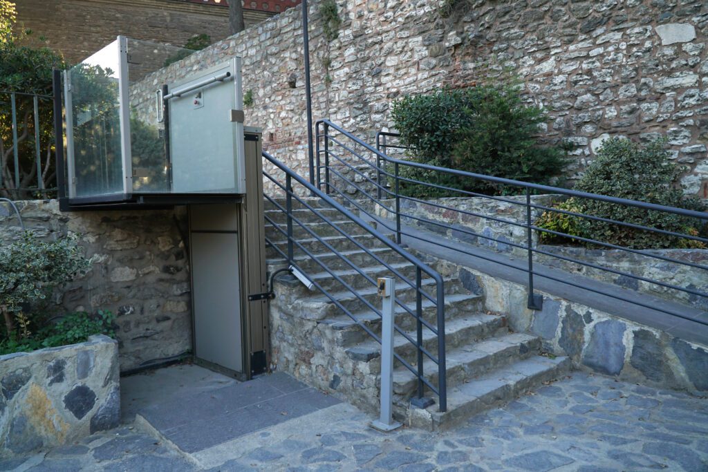 Istanbul Turkey - September 17 2017 : A Wheelchair Lift